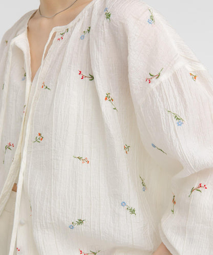 STAFF DESIGN PROJECT 2WAY刺繡女襯衫