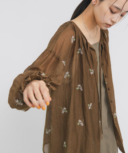 STAFF DESIGN PROJECT 2WAY刺繡女襯衫