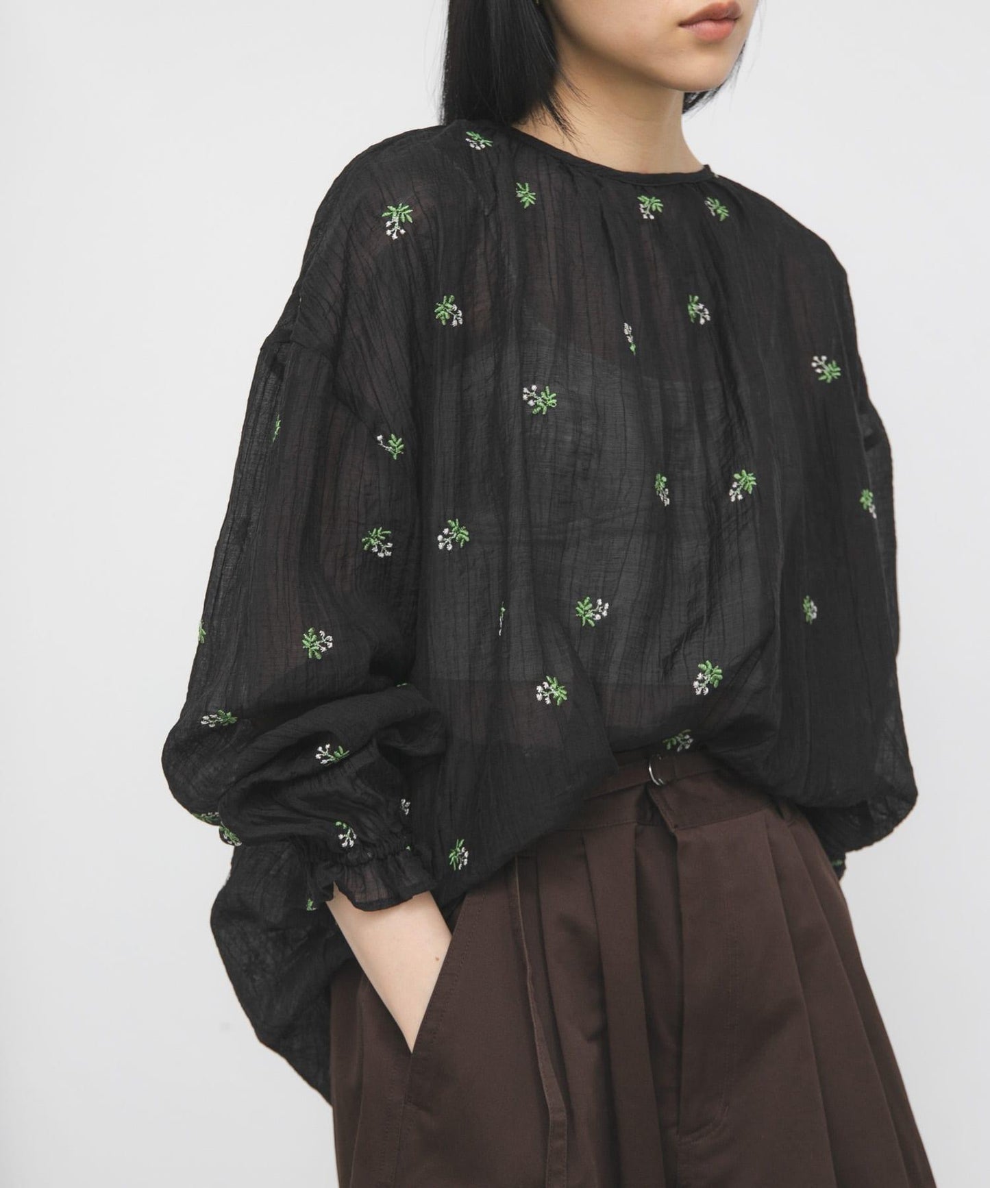 STAFF DESIGN PROJECT 2WAY刺繡女襯衫