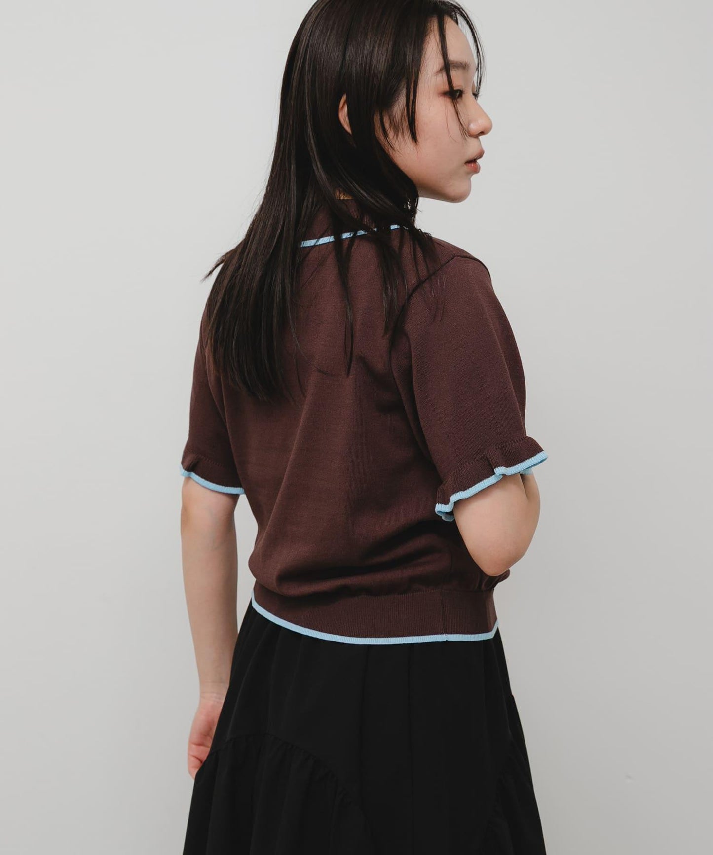 可機洗 荷葉邊 針織 POLO衫