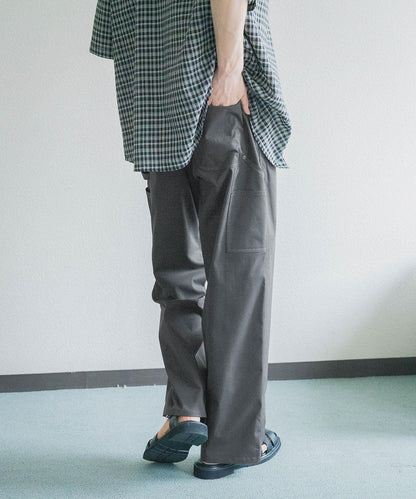 工裝風 闊腿 休閒西褲