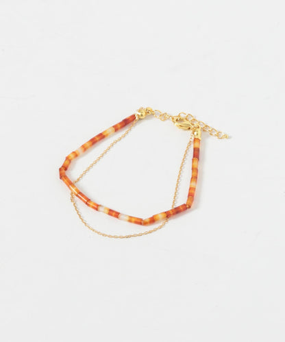 SMELLY naturalagate gemstone br 手鍊