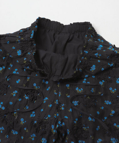 crinkle crinkle crinkle SHEER FLOWER EASY PANTS 休閒褲