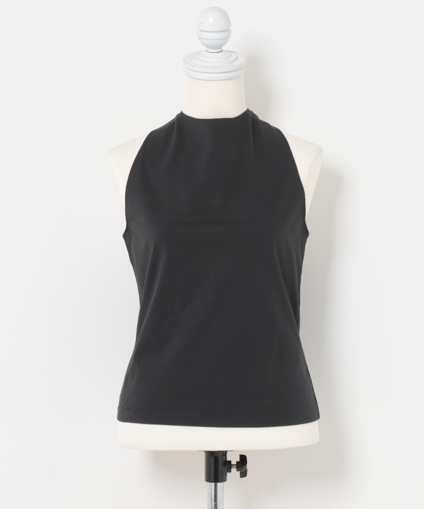 AMOMENTO JERSEY HALTER NECK TOP