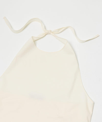 AMOMENTO JERSEY HALTER NECK TOP