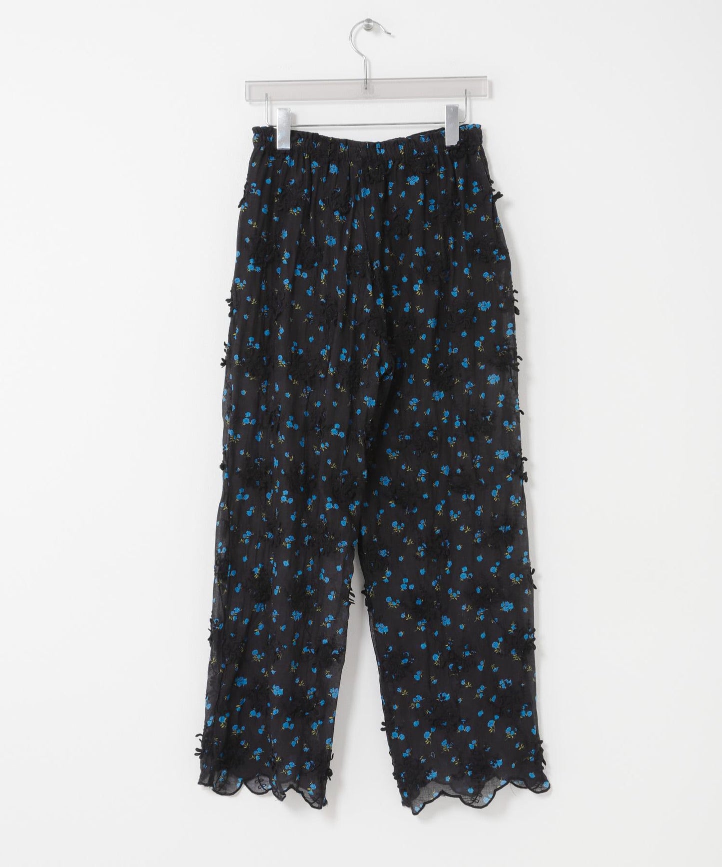crinkle crinkle crinkle SHEER FLOWER EASY PANTS 休閒褲