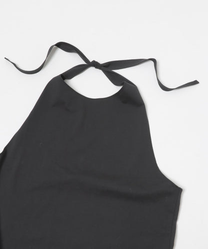 AMOMENTO JERSEY HALTER NECK TOP