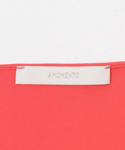 AMOMENTO JERSEY HALTER NECK TOP