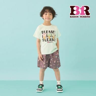 サーティワン アイスクリーム 接觸冷感 總柄 四分丈褲