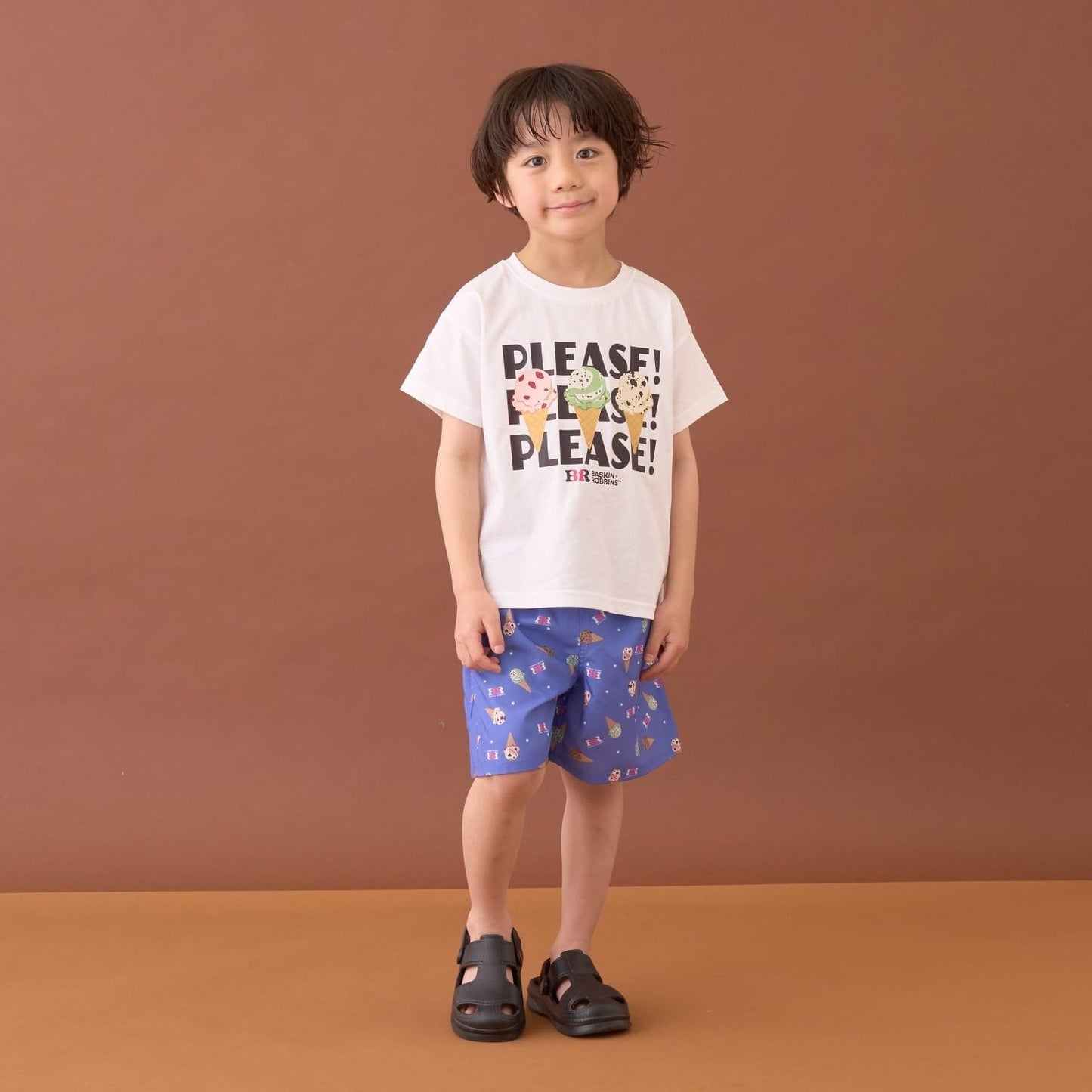 サーティワン アイスクリーム 接觸冷感 總柄 四分丈褲