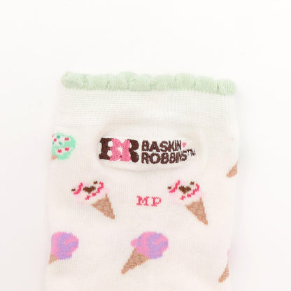 冰淇淋圖案 中筒襪