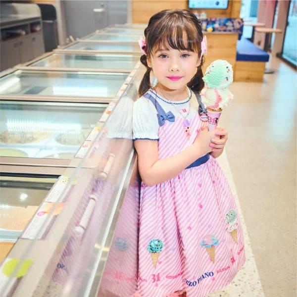 サーティワン アイスクリーム 拼接連衣裙