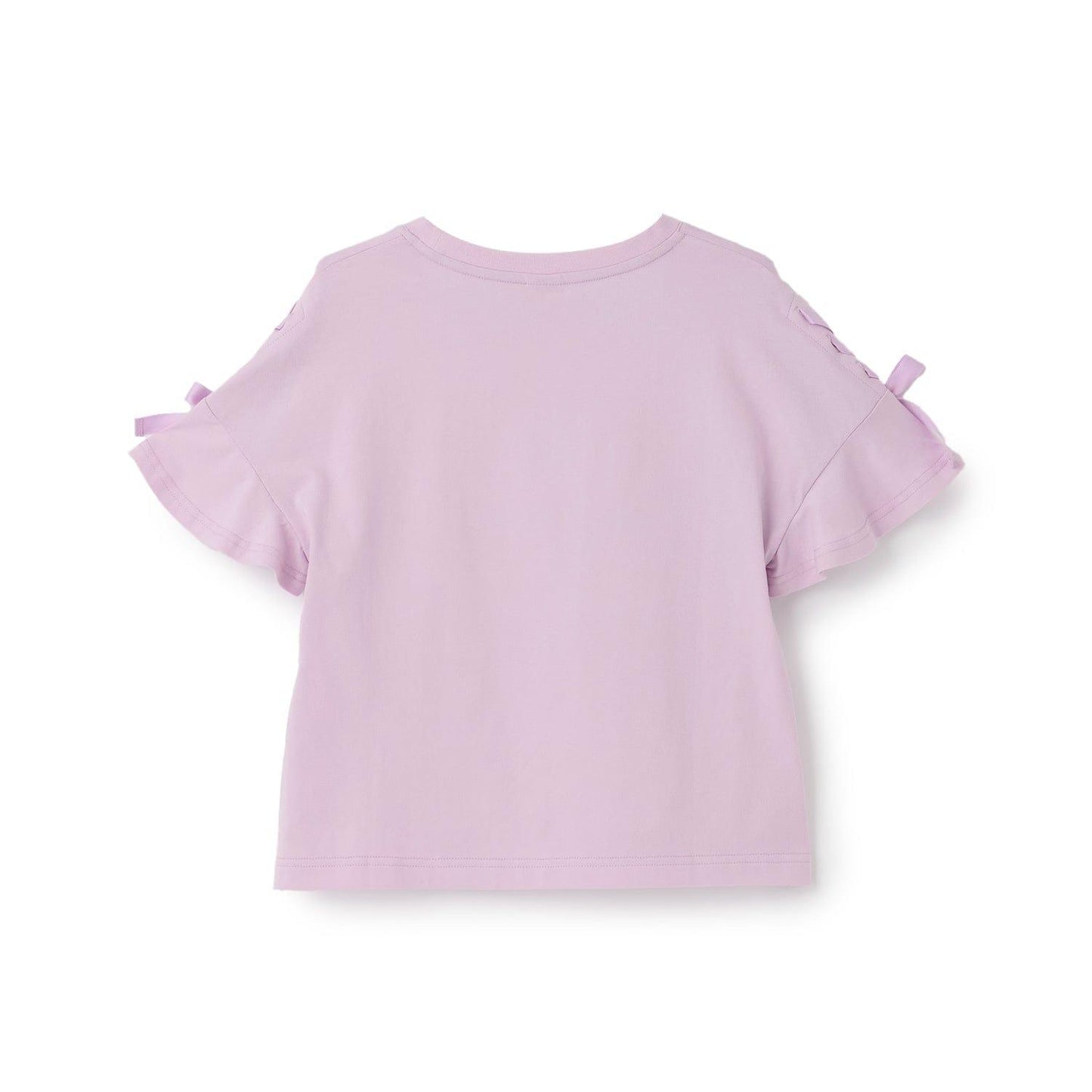 サーティワン アイスクリーム → 品牌名，保持原樣 非 IP 商品 → 全部按服飾規則轉成中文描述 最終商品名如下： 接觸冷感袖部繫帶蕾絲拼接T恤（サーティワン アイスクリーム）