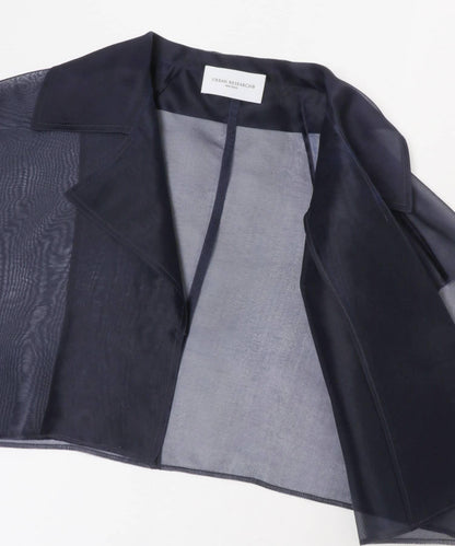 SILK ORGANDY SHORT SHIRTS 襯衫