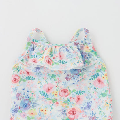 SWIM 花卉圖案女童連體泳衣