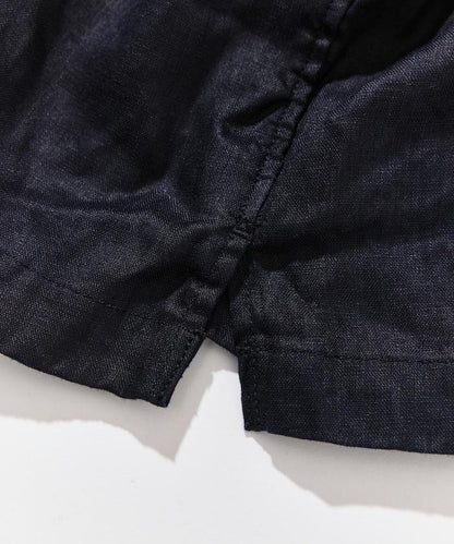 Linen Open Collar Long Sleeve Shirt 襯衫