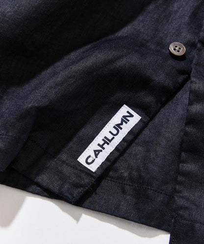 Linen Open Collar Long Sleeve Shirt 襯衫
