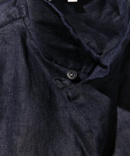 Linen Open Collar Long Sleeve Shirt 襯衫