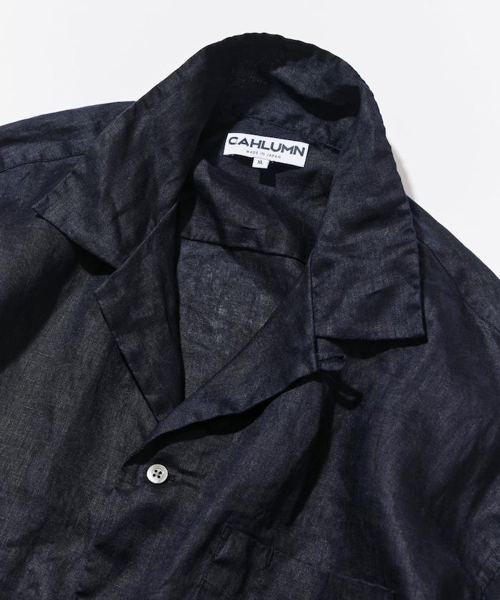 Linen Open Collar Long Sleeve Shirt 襯衫