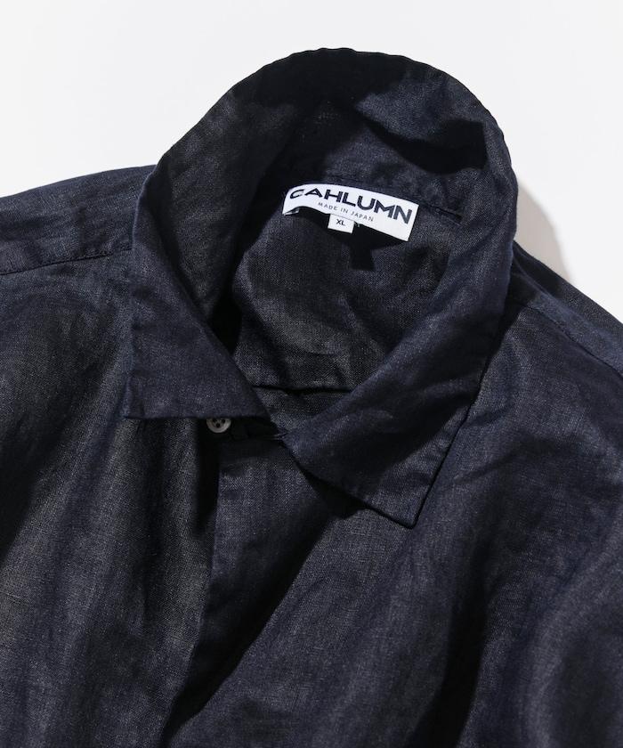 Linen Open Collar Long Sleeve Shirt 襯衫