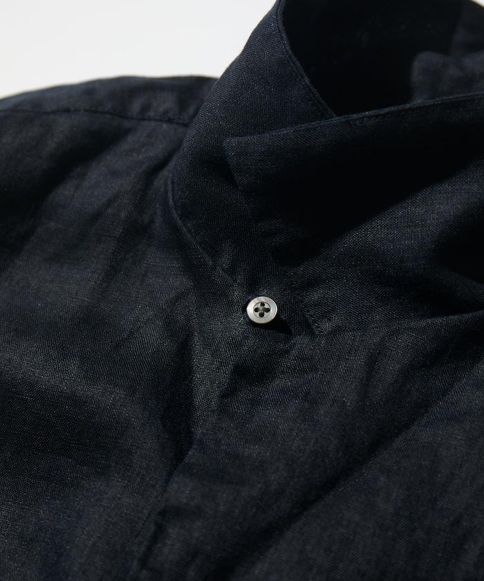 Linen Open Collar Short Sleeve Shirt 襯衫