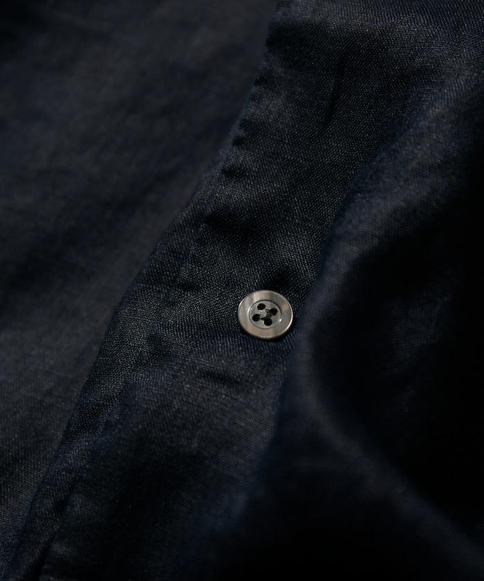Linen Open Collar Short Sleeve Shirt 襯衫