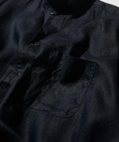Linen Open Collar Short Sleeve Shirt 襯衫