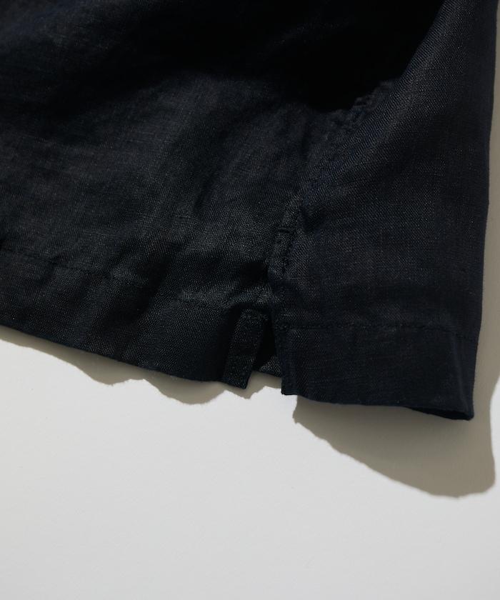 Linen Open Collar Short Sleeve Shirt 襯衫