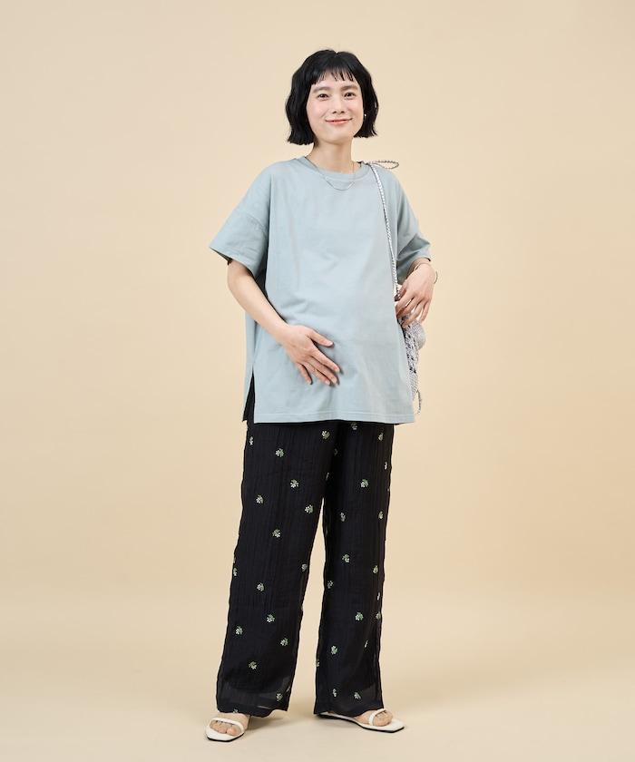 適用於產前產後 有機棉 孕產哺乳T恤