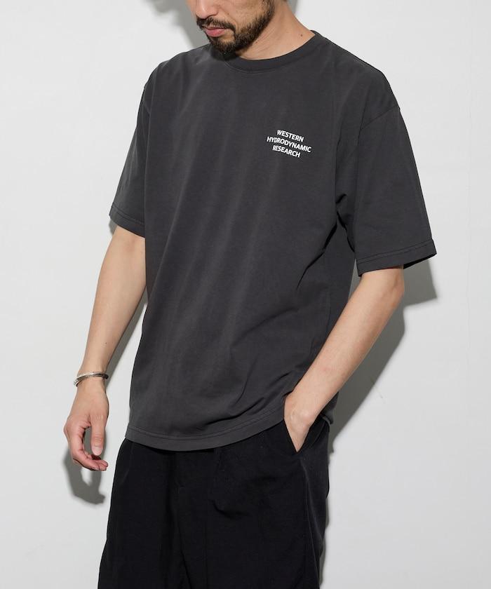 WESTERN HYDRODYNAMIC RESEARCH × フリークスストア聯名 WOBBLY WORKER 顏料染背部印花T恤