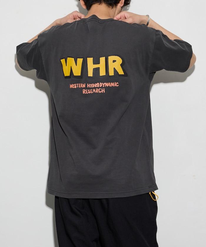 WESTERN HYDRODYNAMIC RESEARCH × フリークスストア聯名 WOBBLY WORKER 顏料染背部印花T恤