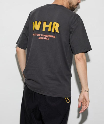 WESTERN HYDRODYNAMIC RESEARCH × フリークスストア聯名 WOBBLY WORKER 顏料染背部印花T恤