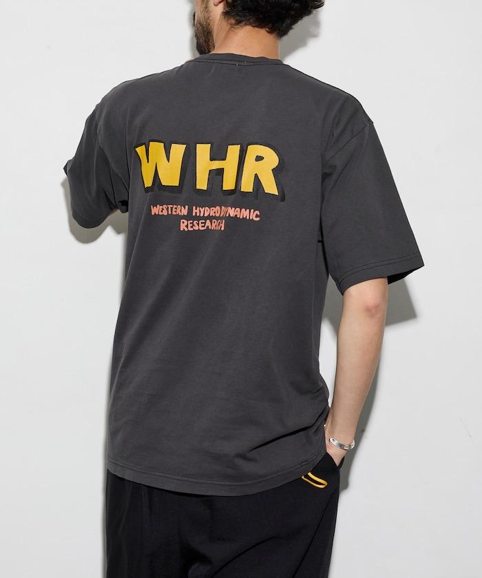 WESTERN HYDRODYNAMIC RESEARCH × フリークスストア聯名 WOBBLY WORKER 顏料染背部印花T恤