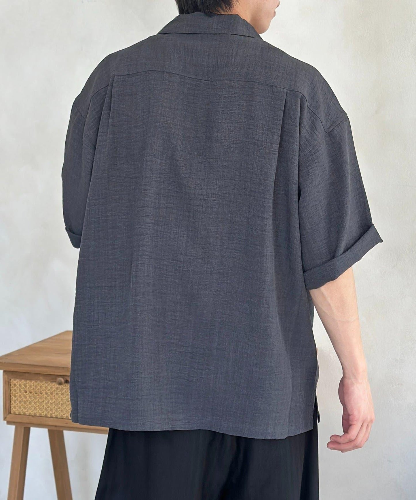 花卉刺繡古巴襯衫