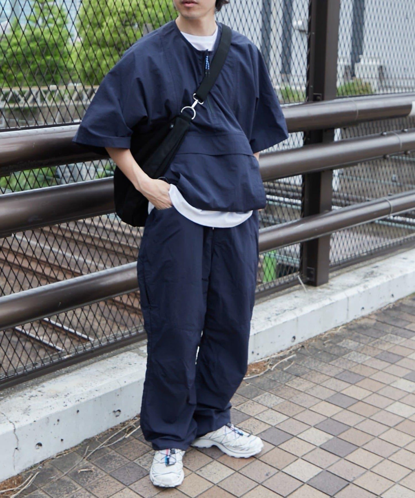 Franklin Climbing 防潑水 男女同款 亨利領套頭衝鋒衣式外套
