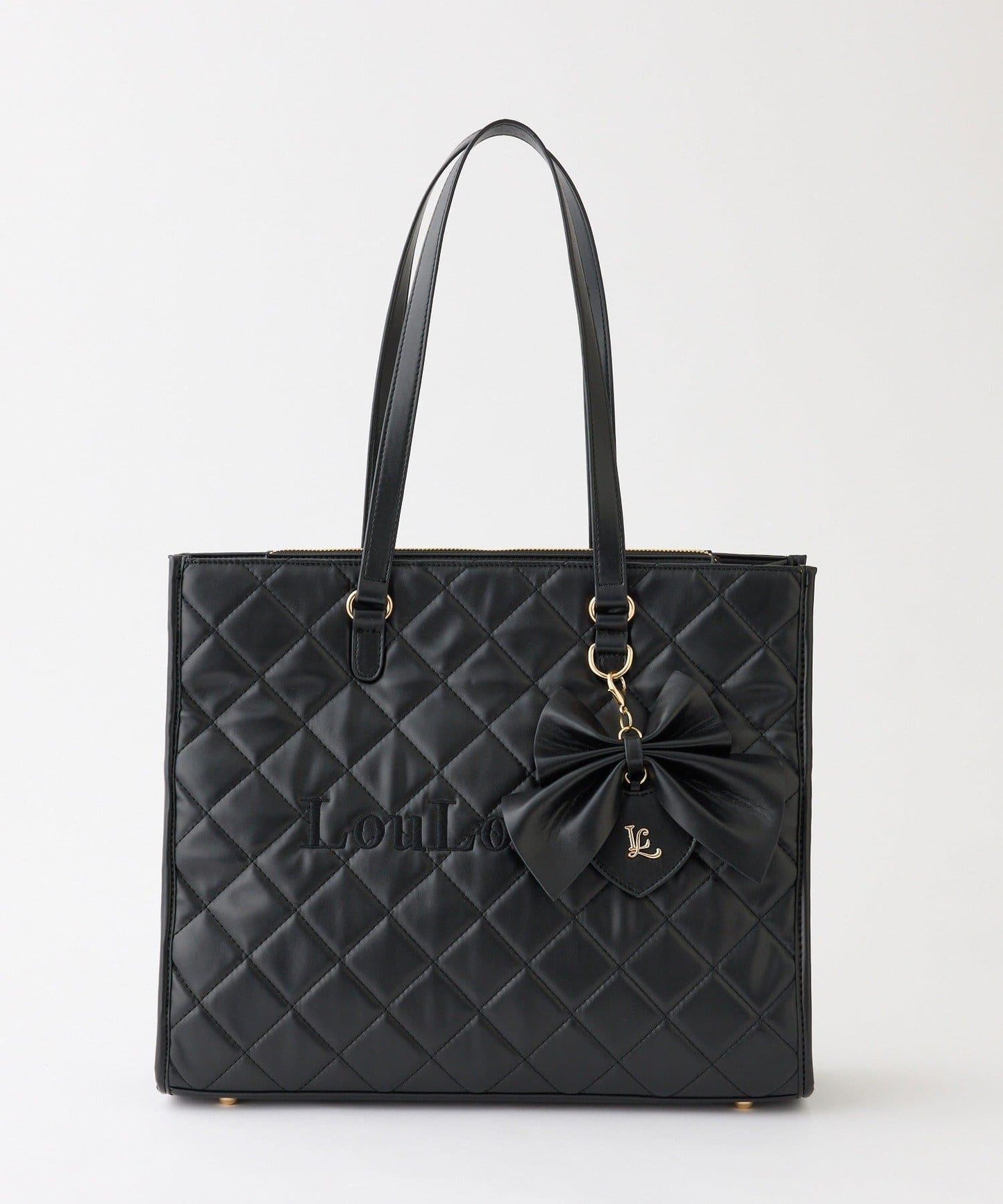 LouLoumei 絎縫 蝴蝶結掛飾 可自立 Carry-on 托特包