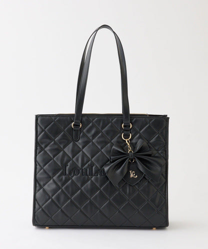 LouLoumei 絎縫 蝴蝶結掛飾 可自立 Carry-on 托特包