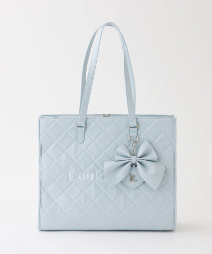 LouLoumei 絎縫 蝴蝶結掛飾 可自立 Carry-on 托特包