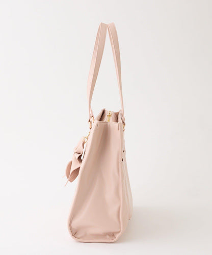 LouLoumei 絎縫 蝴蝶結掛飾 可自立 Carry-on 托特包