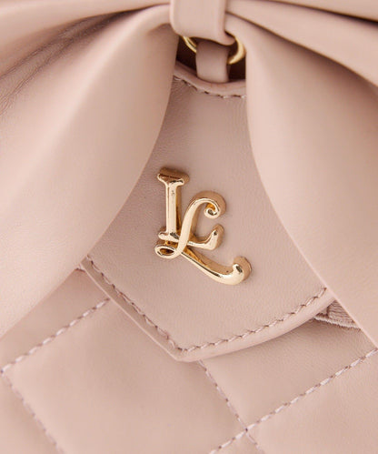 LouLoumei 絎縫 蝴蝶結掛飾 可自立 Carry-on 托特包