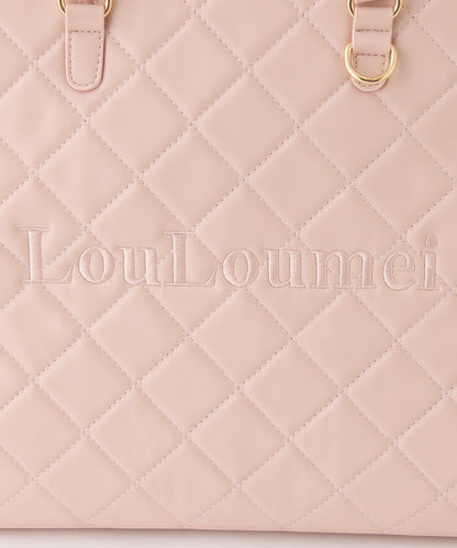 LouLoumei 絎縫 蝴蝶結掛飾 可自立 Carry-on 托特包