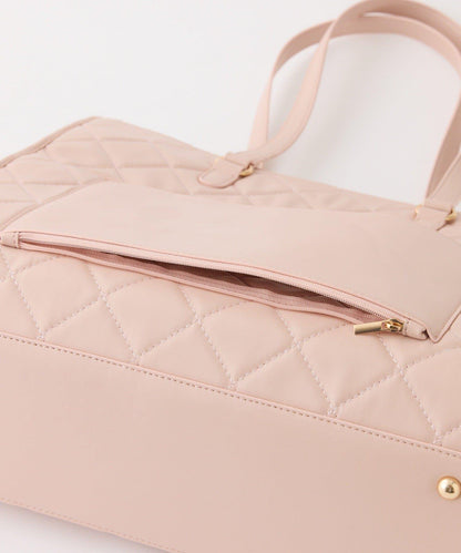 LouLoumei 絎縫 蝴蝶結掛飾 可自立 Carry-on 托特包