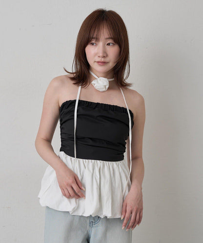 【mline】玫瑰項圈抹胸