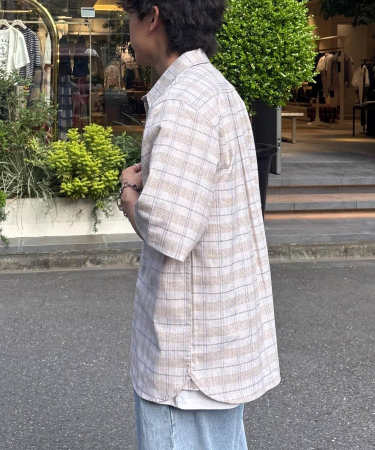 GEVACO/ゲバコ 常規領 口袋 純色 襯衫