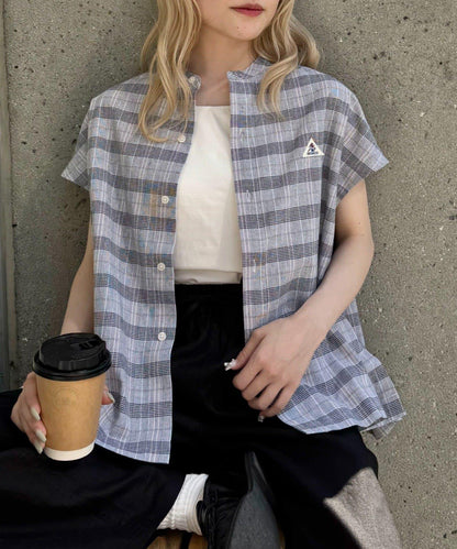 GEVACO/ゲバコ 法式短袖立領襯衫
