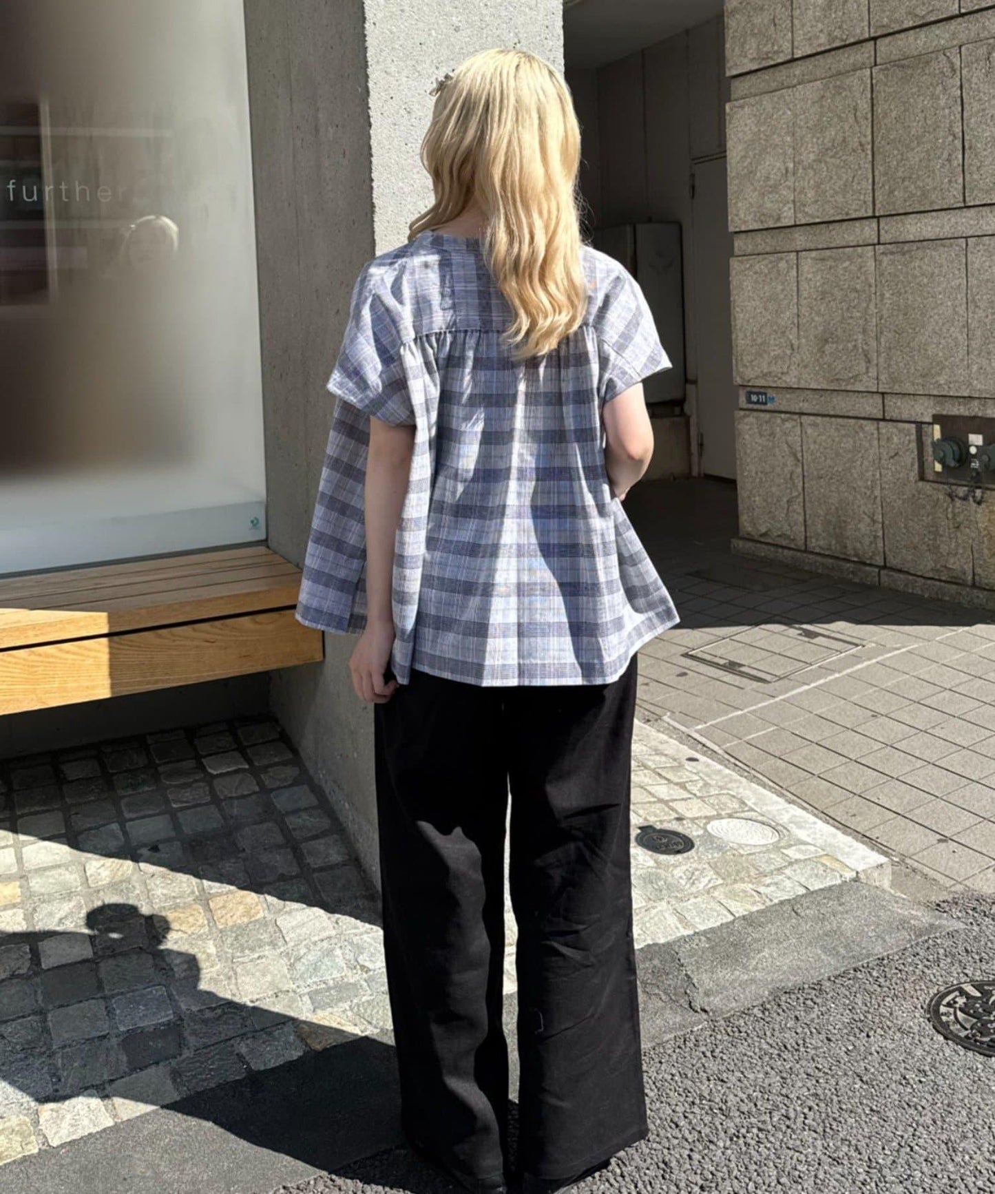 GEVACO/ゲバコ 法式短袖立領襯衫
