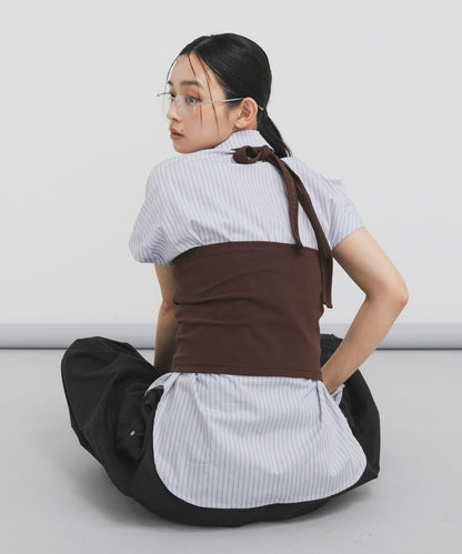 掛脖設計 SET襯衫