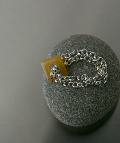 SMELLY so’ redaventurine 鏈條戒指
