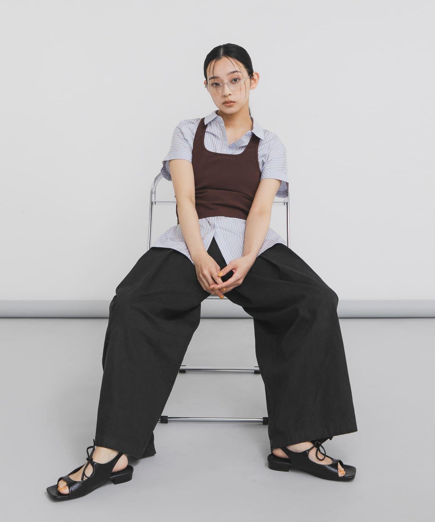 掛脖設計 SET襯衫