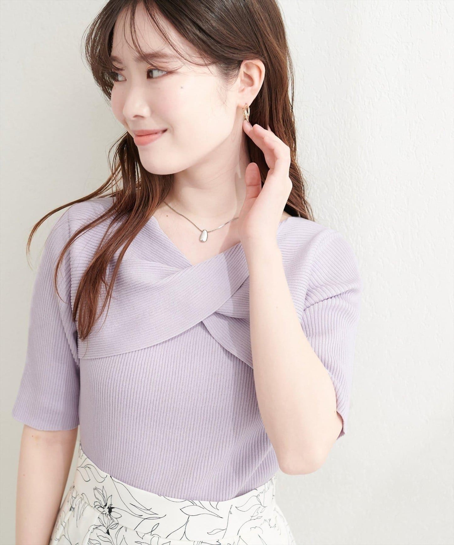 natural couture 扭結設計 針織上衣